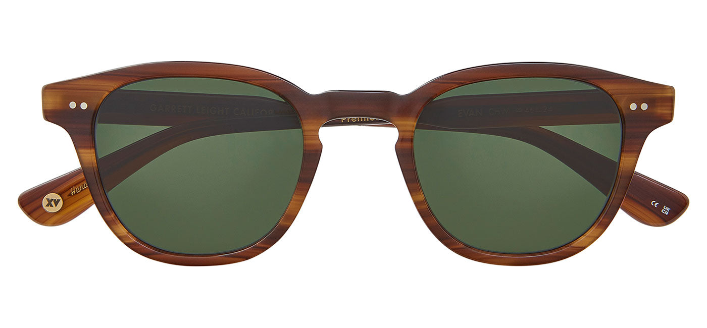 Garrett Leight Casillas Sunglasses - Cherry Wood / Semi-Flat Pure G15