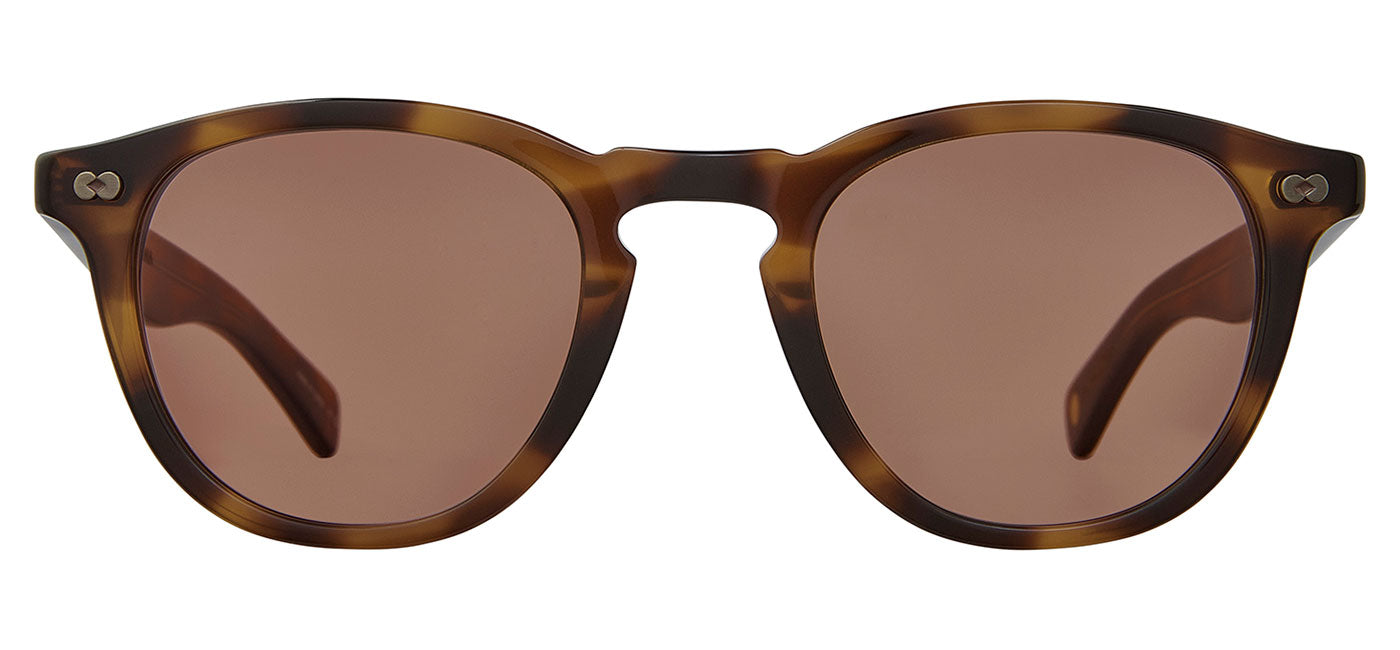 Garrett Leight Hampton X Sunglasses - Spotted Brown Shell / Pure Redwood