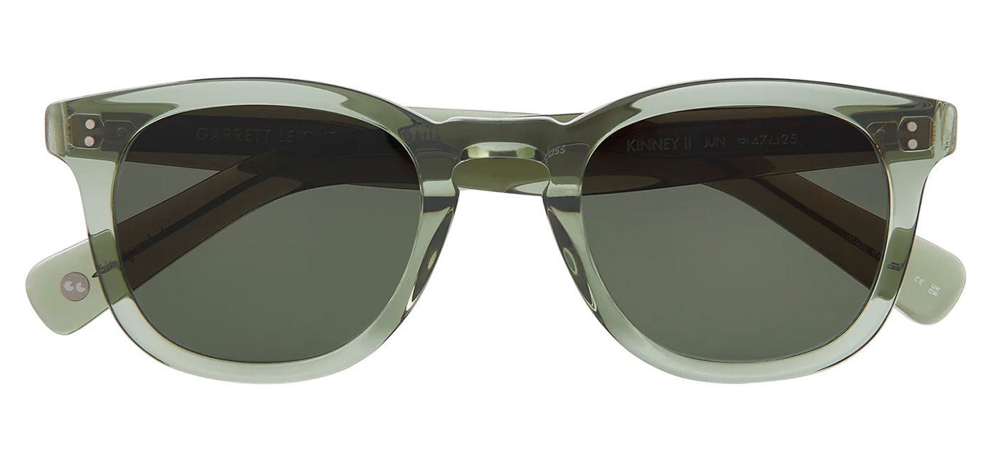 Garrett Leight Kinney II Sunglasses - Juniper / Semi-Flat Pure G15