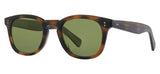 Garrett Leight Kinney II Sunglasses - Spotted Brown Shell / Semi-Flat Pure Green Polar