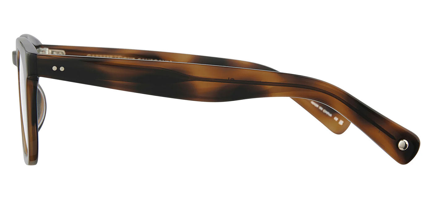 Garrett Leight Kinney II Sunglasses - Spotted Brown Shell / Semi-Flat Pure Green Polar