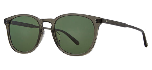 Garrett Leight Kinney Sunglasses - Black Glass / Semi-Flat Pure G15