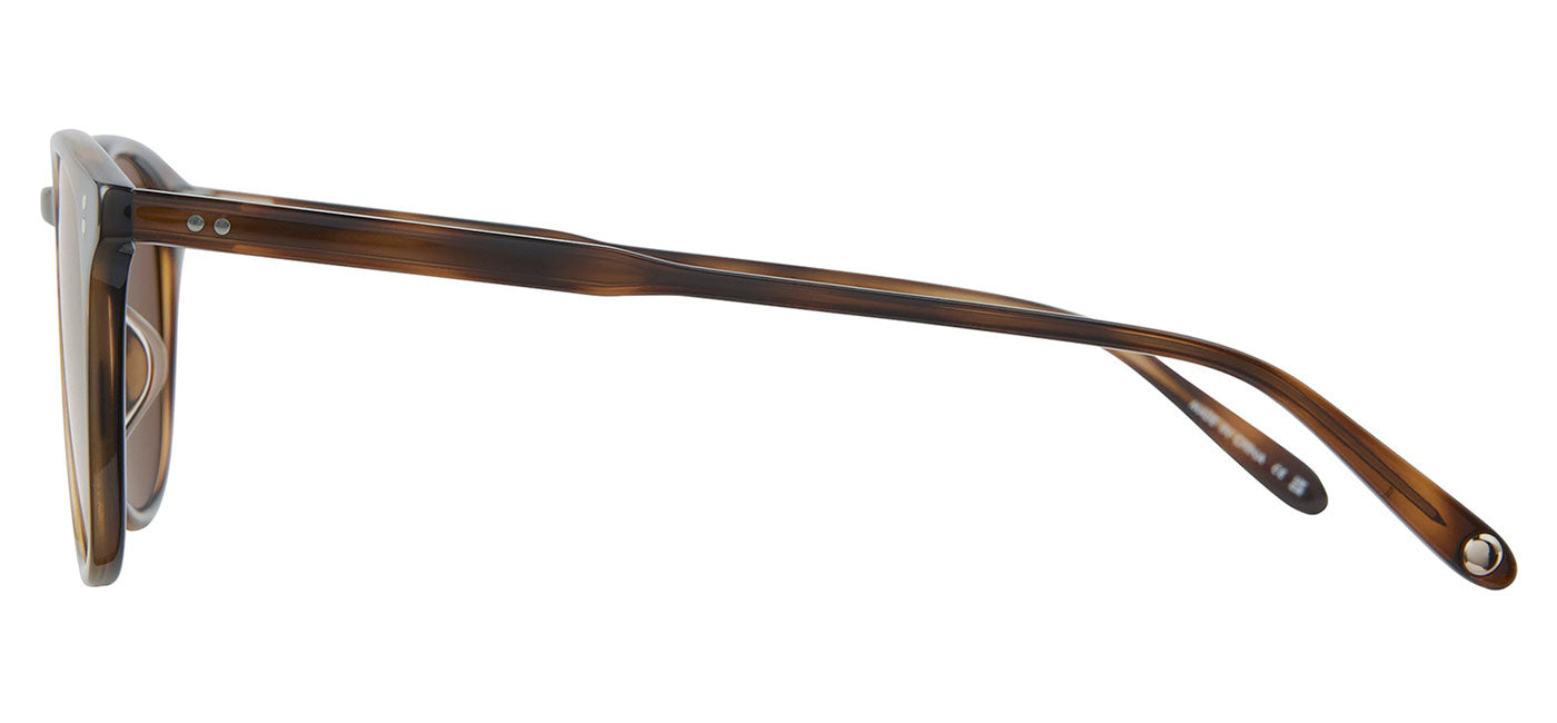 Garrett Leight Kinney Sunglasses - Spotted Brown Shell / Semi-Flat Pure Coffee Polar