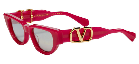 Valentino V-DUE Sunglasses - Fuchsia / Silver