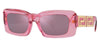 Versace VE4444U Sunglasses - Transparent Pink / Violet and Silver Mirror