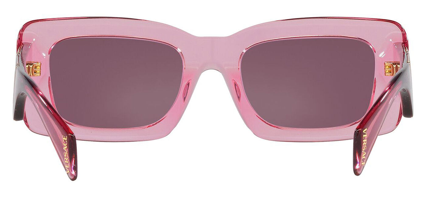 Versace VE4444U Sunglasses - Transparent Pink / Violet and Silver Mirror