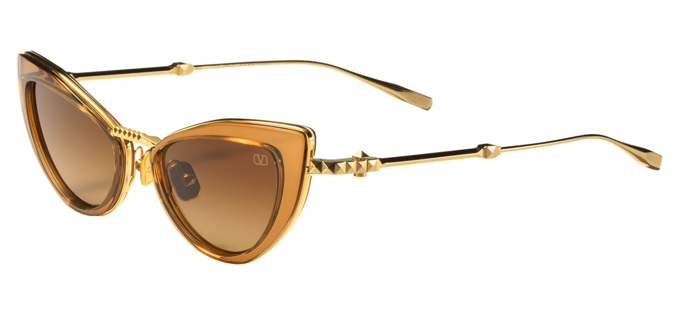 Valentino VIII Sunglasses - Light Brown / Brown Gradient