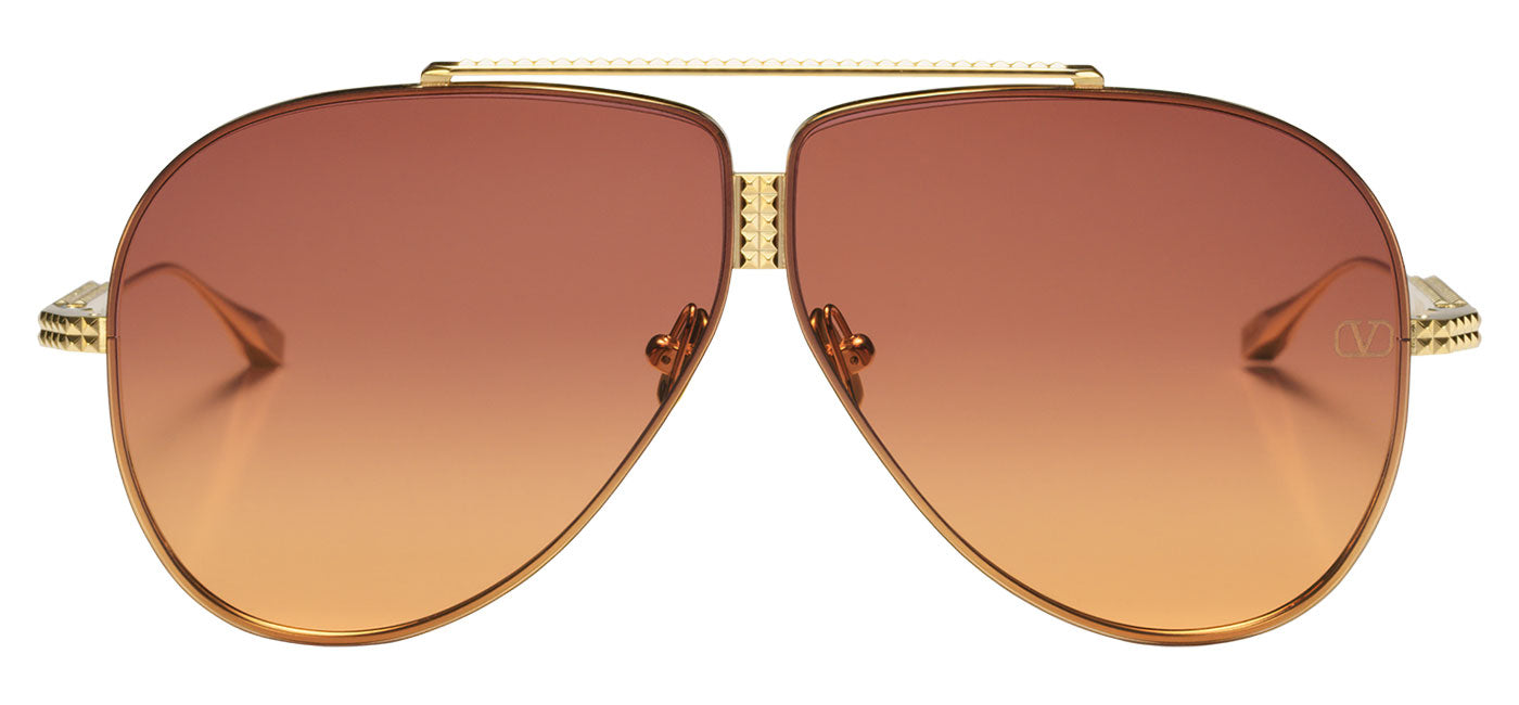 Valentino XVI Sunglasses - Gold / Orange Gradient
