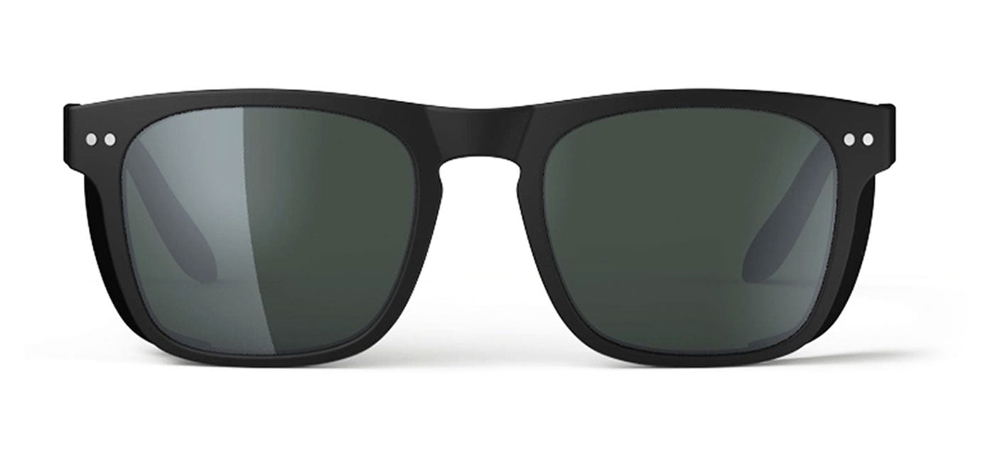 IZIPIZI Zenith Sunglasses - Black / Green Polarised