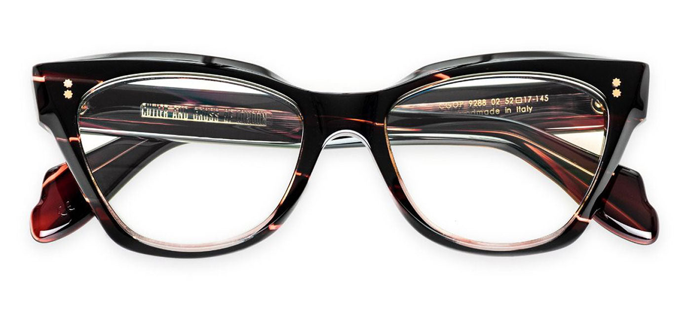 Cutler and Gross 9288 Glasses - Striped Brown Havana