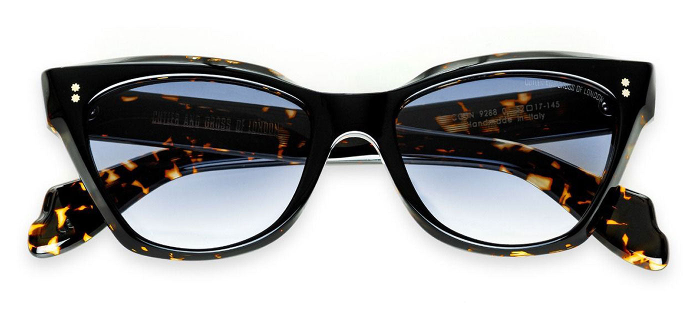 Cutler and Gross 9288 Sunglasses - Black on Havana / Blue Gradient