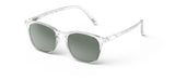 IZIPIZI #E Reader Sunglasses - Crystal / Green