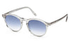 Tom Ford FT0904 Aurele Sunglasses - Crystal Grey / Gradient Blue