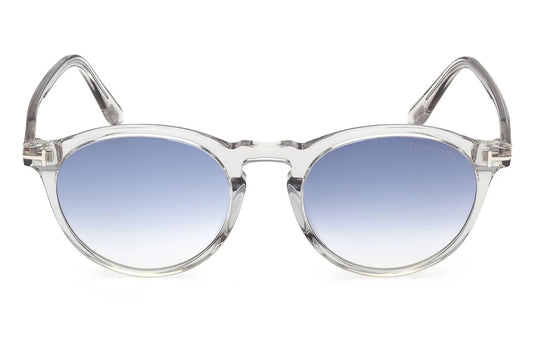 Tom Ford FT0904 Aurele Sunglasses - Crystal Grey / Gradient Blue