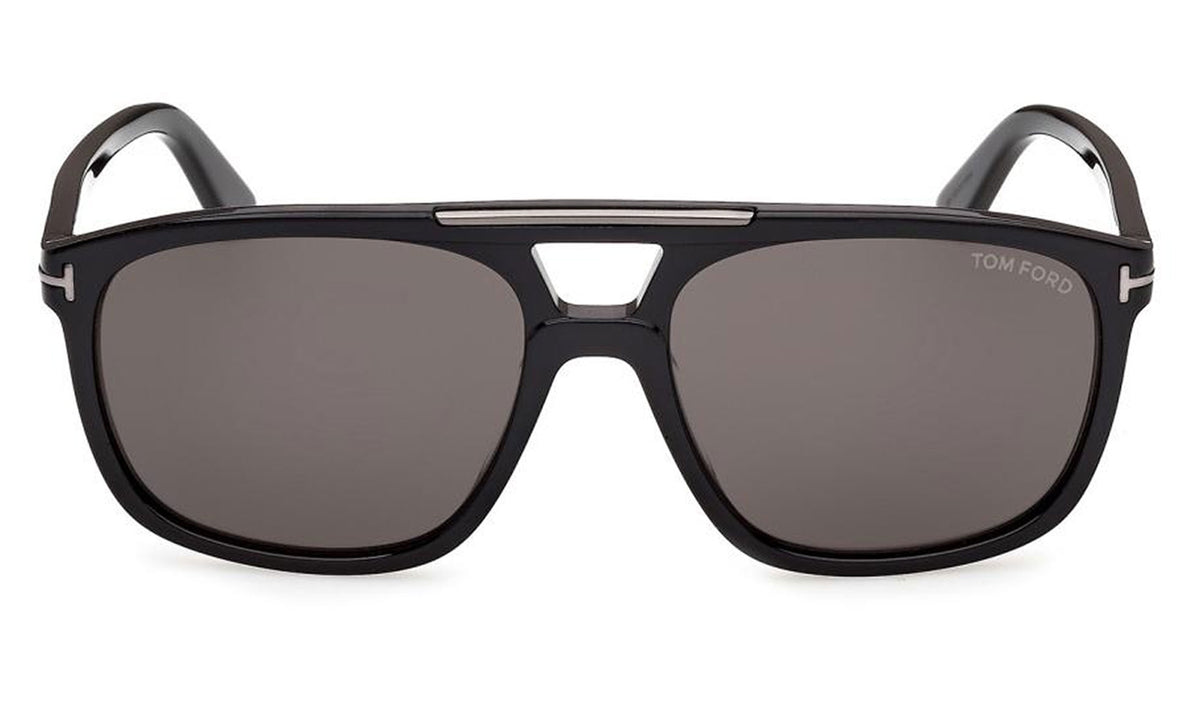 Tom Ford FT1338-N Brianna-02 Sunglasses - Shiny Black / Smoke