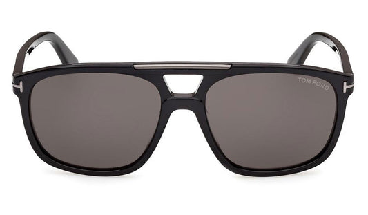 Tom Ford FT1338-N Brianna-02 Sunglasses - Shiny Black / Smoke