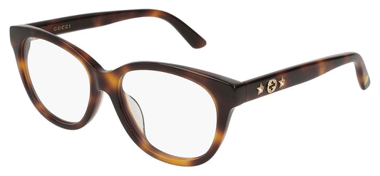 Gucci GG0211OA Glasses - Havana