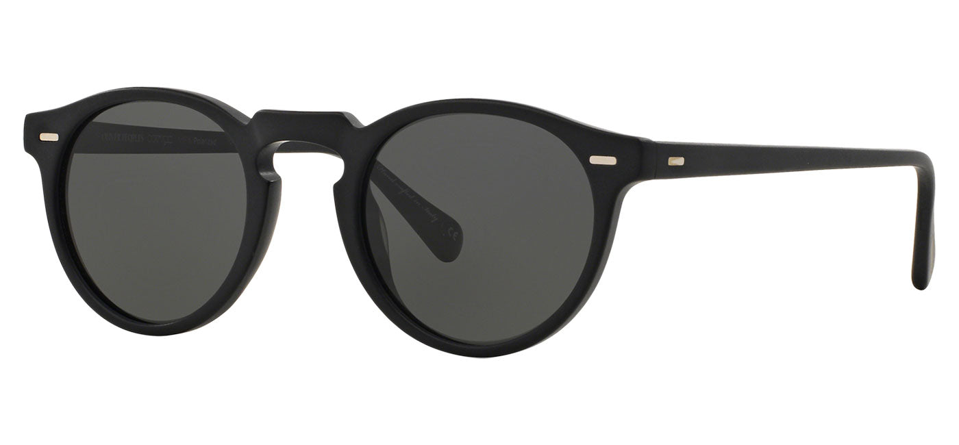 Oliver Peoples OV5217S Gregory Peck Sunglasses - Semi Matte Black / Midnight Express Polarised