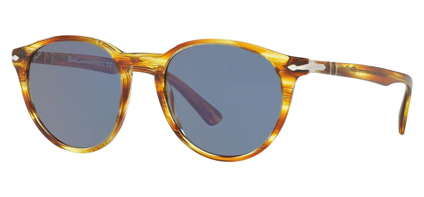 Persol PO3152S Sunglasses - Striped Brown Yellow / Blue