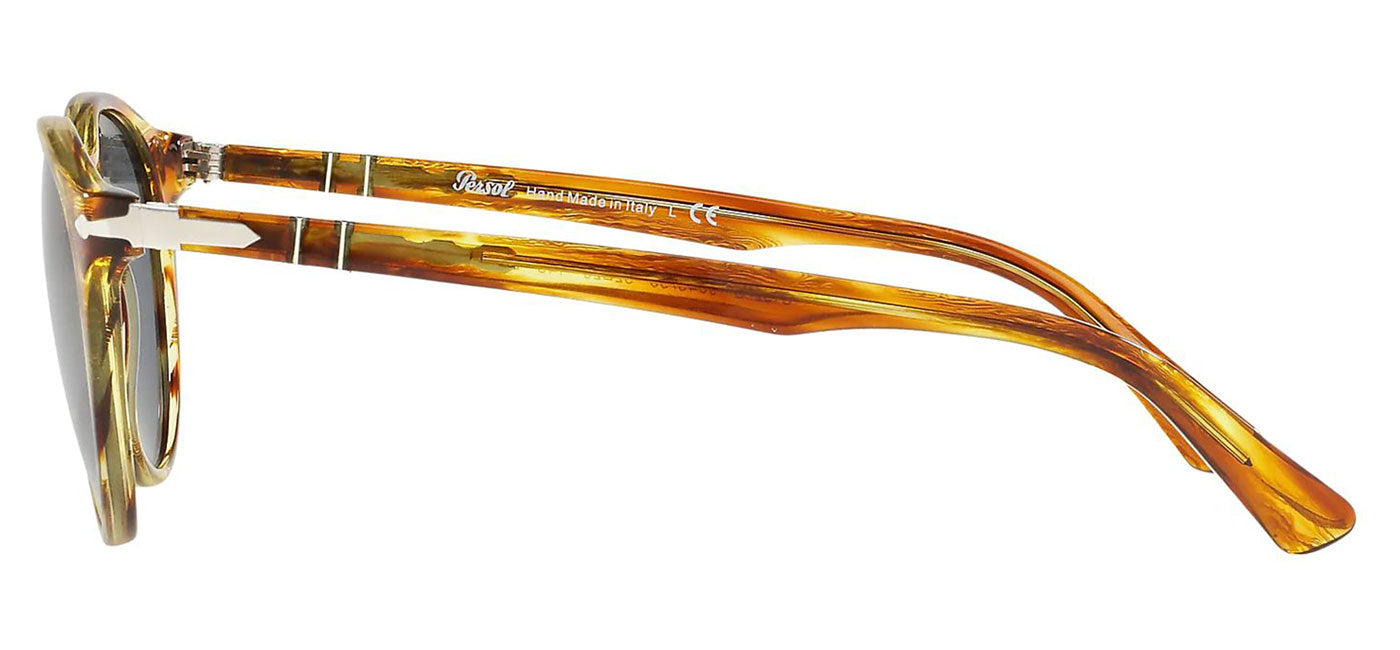 Persol PO3152S Sunglasses - Striped Brown Yellow / Blue