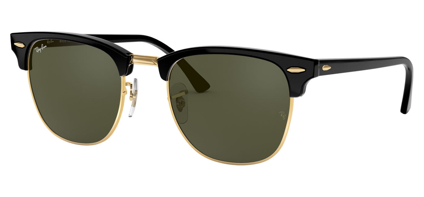 Ray-Ban RB3016 Clubmaster Sunglasses - Black / Green