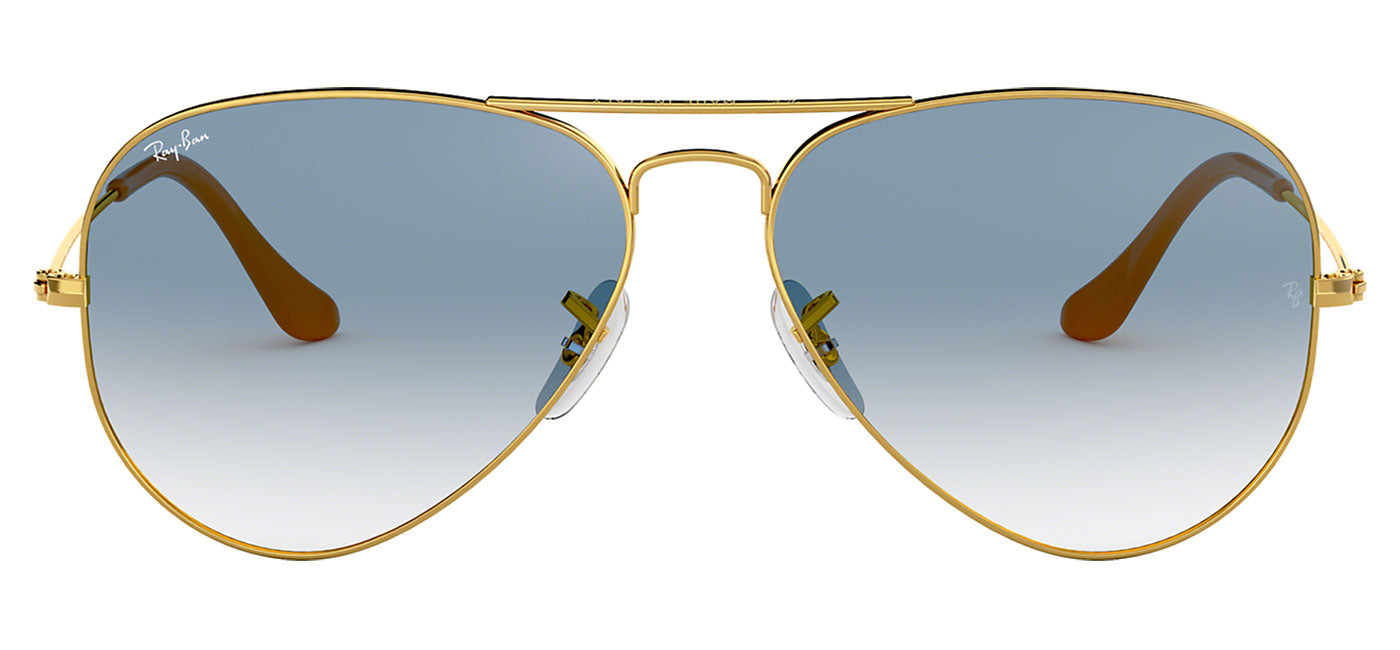 Ray-Ban RB3025 Aviator Sunglasses - Gold / Light Blue Gradient