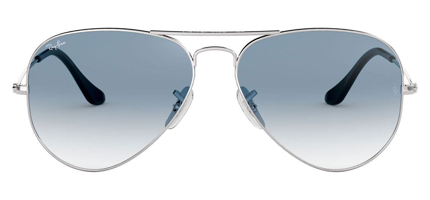 Ray-Ban RB3025 Aviator Sunglasses - Silver / Blue Gradient
