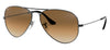 Ray-Ban RB3025 Aviator Sunglasses - Gunmetal / Brown Gradient