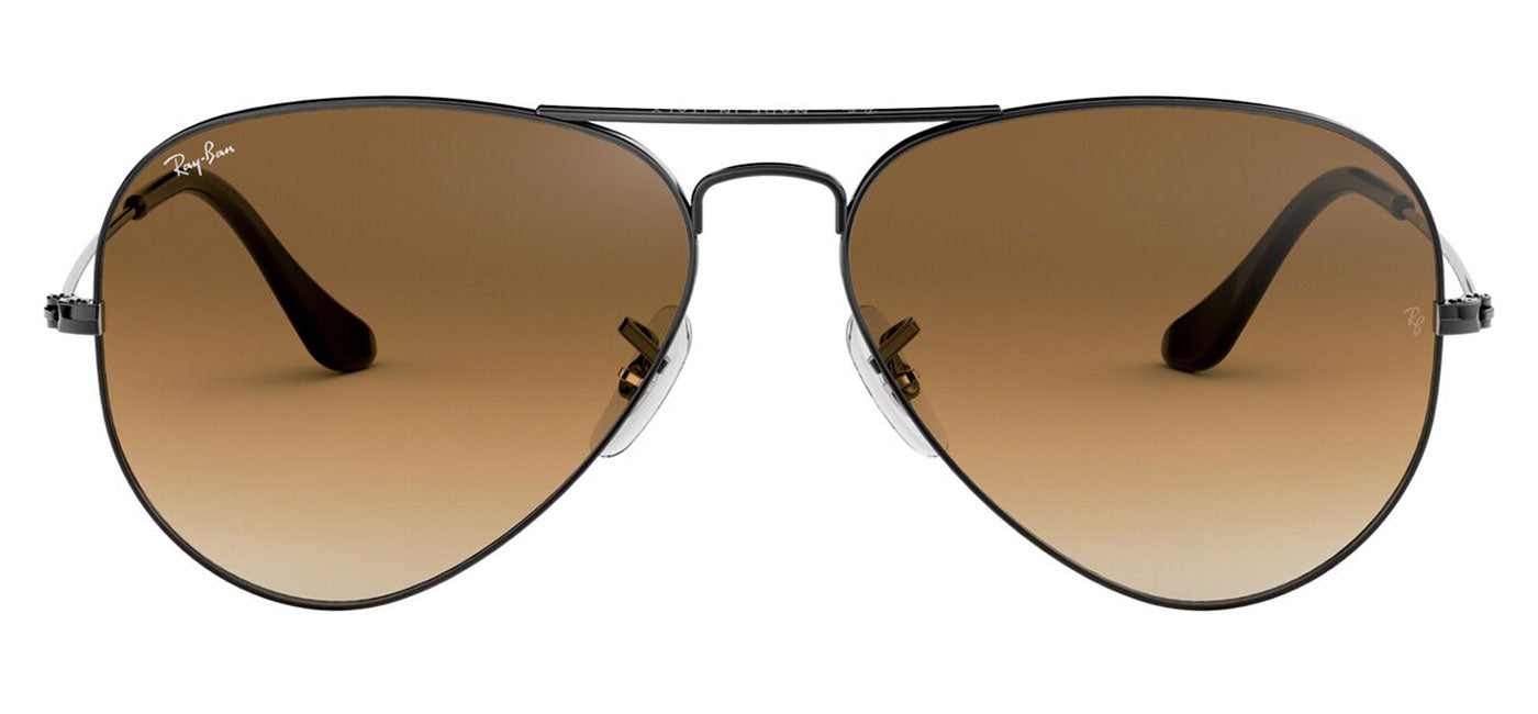 Ray-Ban RB3025 Aviator Sunglasses - Gunmetal / Brown Gradient