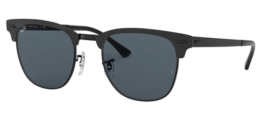 Ray-Ban RB3716 Clubmaster Metal Sunglasses - Black / Blue