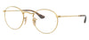 Ray-Ban RX3447V Round Metal Glasses - Gold