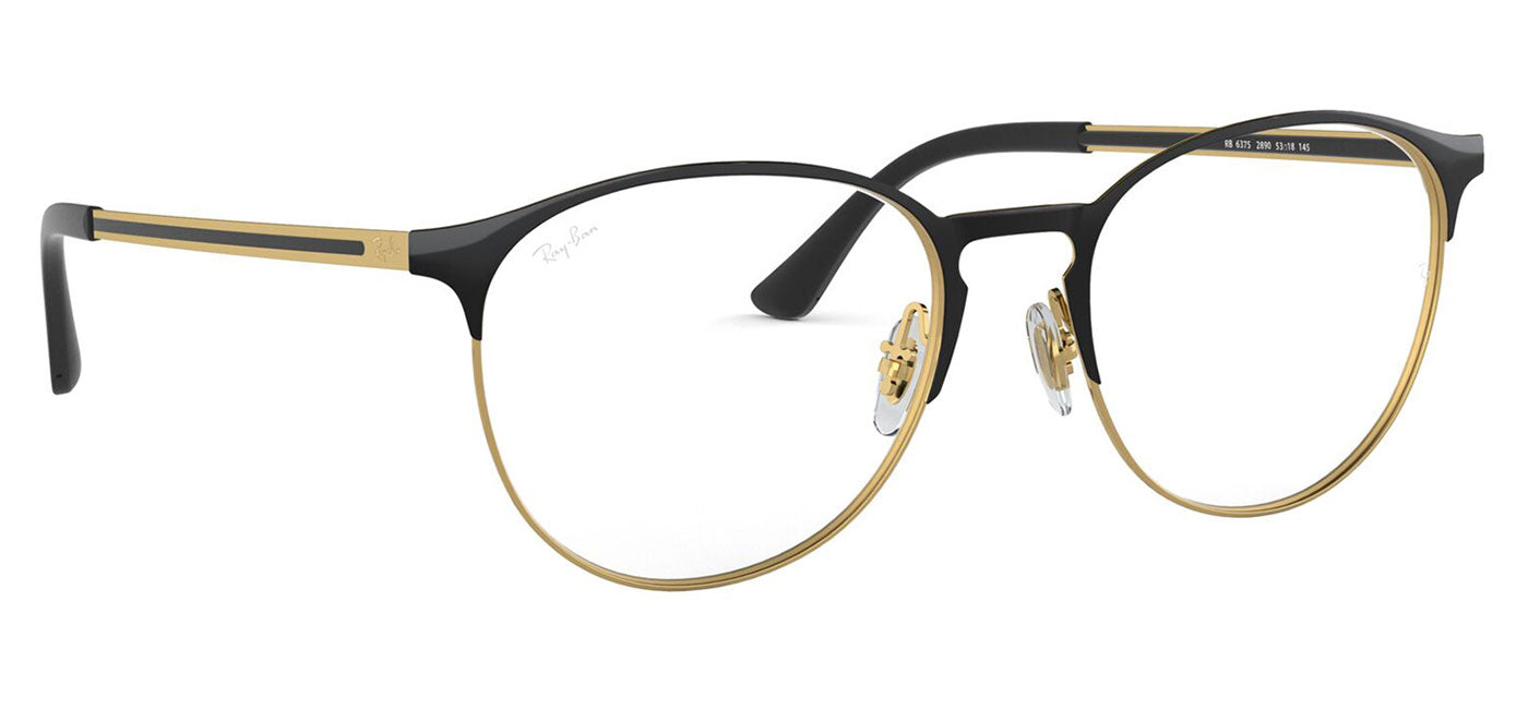 Ray-Ban RX6375 Glasses - Black & Gold