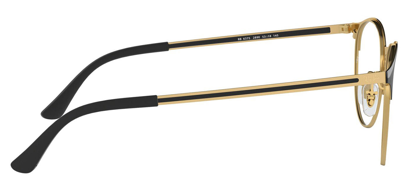 Ray-Ban RX6375 Glasses - Black & Gold