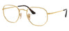 Ray-Ban RX6448 Hexagonal Glasses - Gold