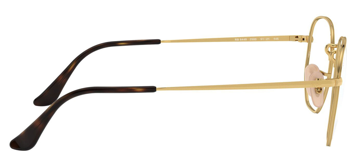 Ray-Ban RX6448 Hexagonal Glasses - Gold