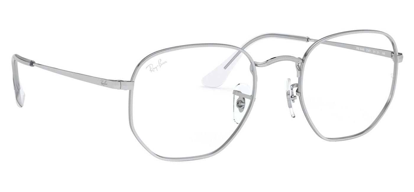 Ray-Ban RX6448 Hexagonal Glasses - Silver