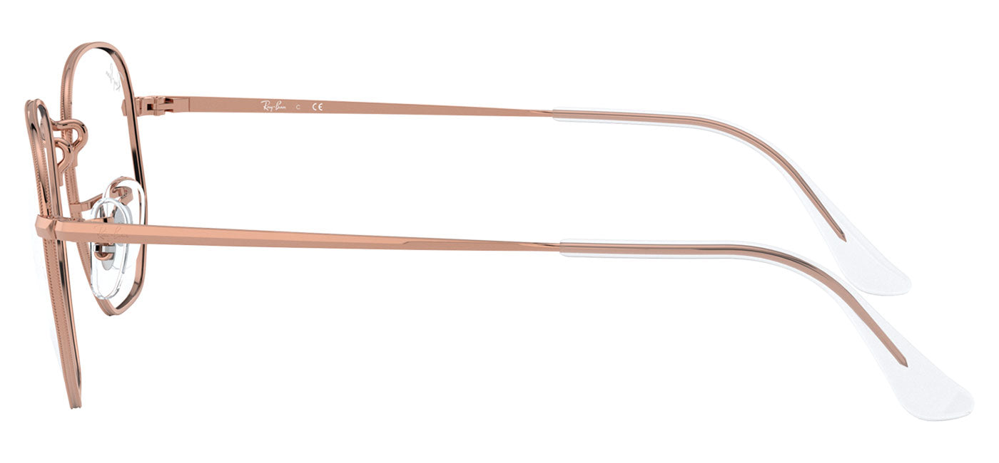 Ray-Ban RX6448 Hexagonal Glasses - Rose Gold
