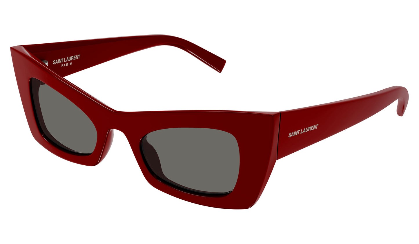 Saint Laurent SL 702 Sunglasses - Red / Grey