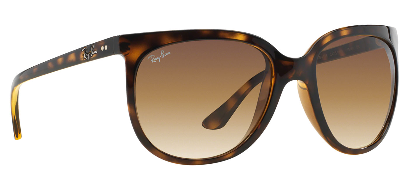 New Ray Ban Cats 1000 RB4126 710/51 Tortoise/Light Brown