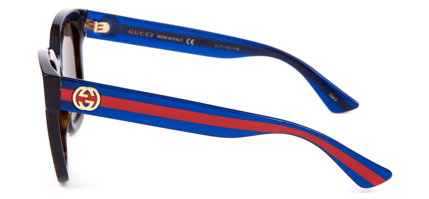 gucci havana blue frames