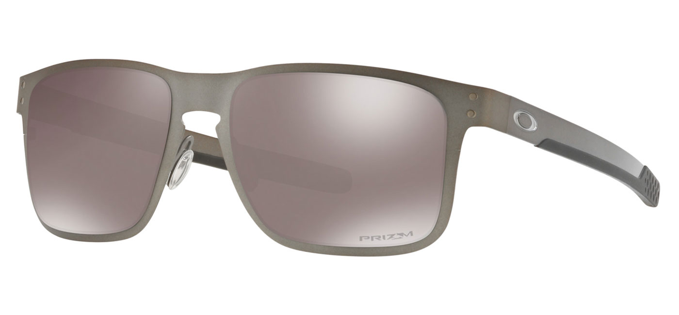Oakley Holbrook Metal Sunglasses - Matte Gunmetal / Prizm Black Polarised -  Tortoise+Black