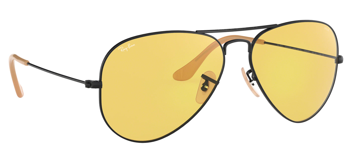 ray ban aviator evolve yellow