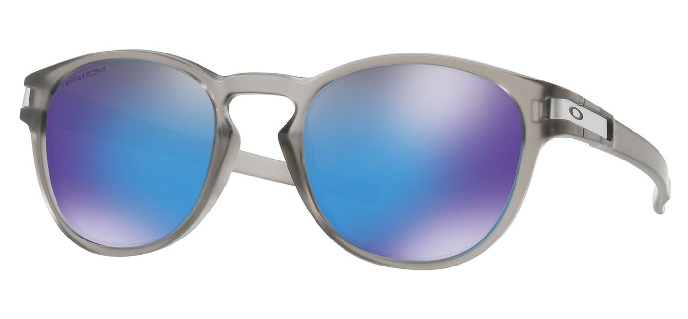 Oakley Latch Sunglasses Matte Grey Ink Prizm Sapphire