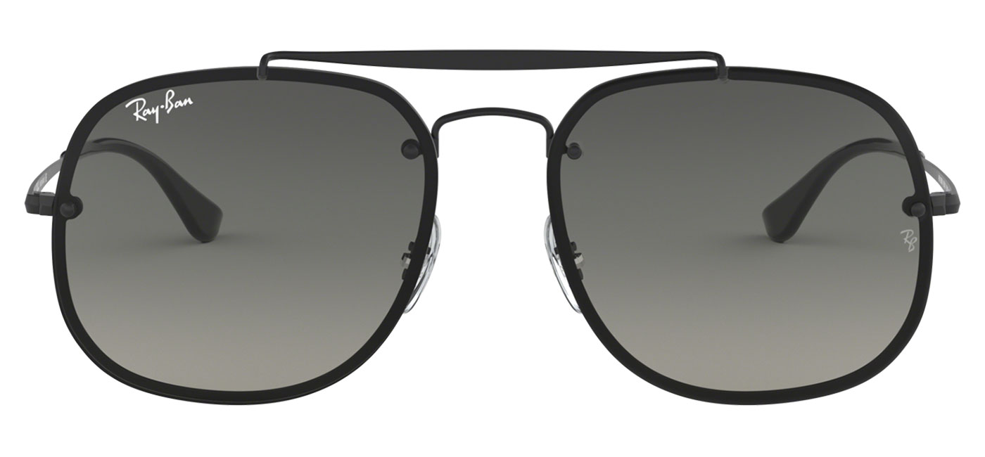 Ray-Ban RB3583N Blaze General Sunglasses - Black / Grey Gradient - Tortoise+ Black