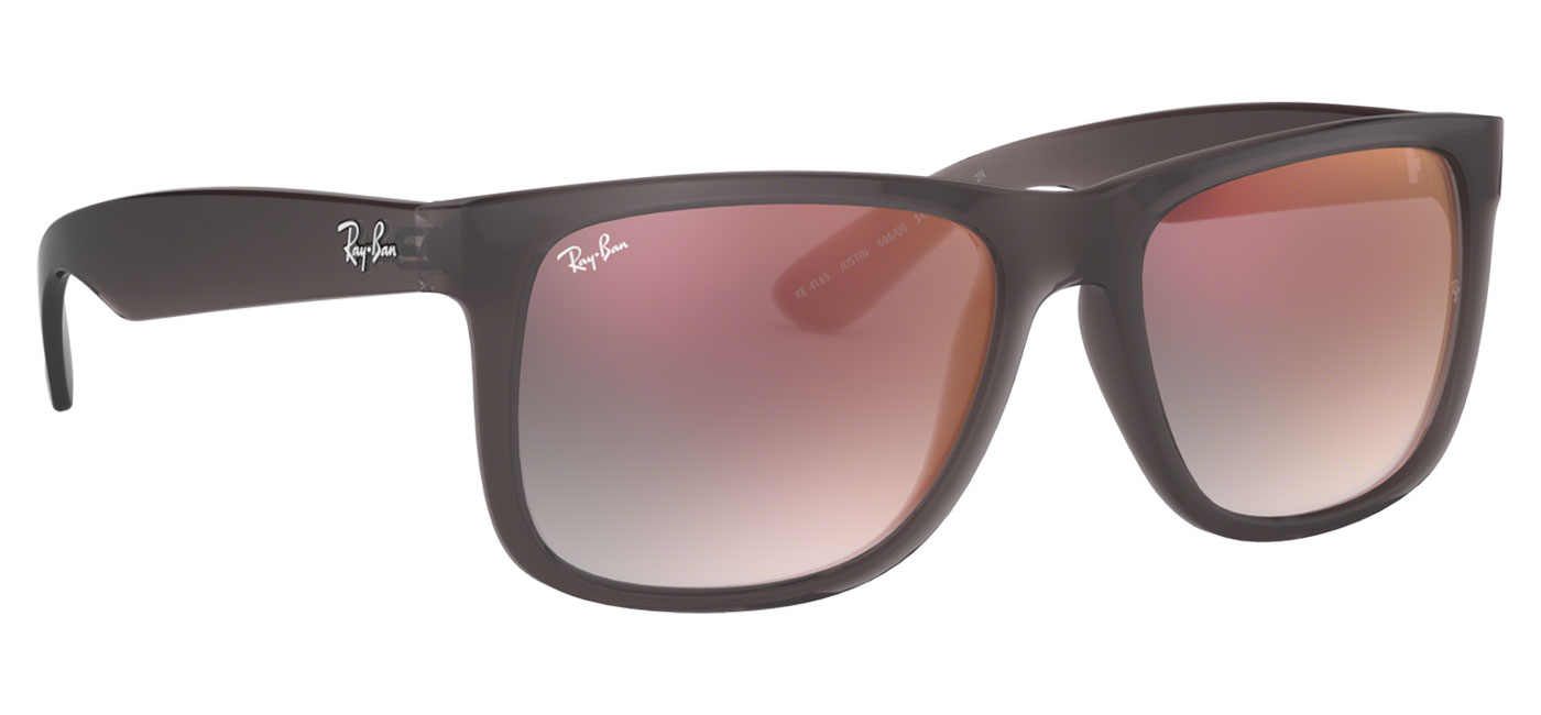ray ban justin gradient grey