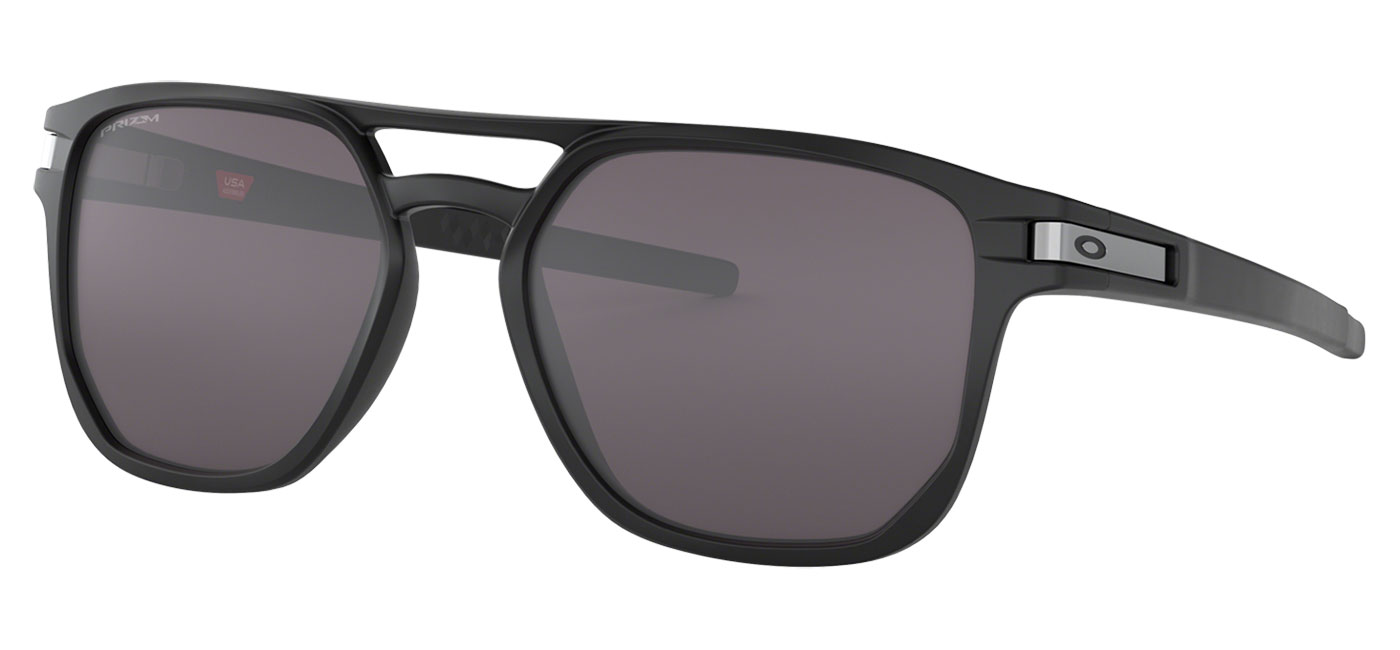 Oakley Latch Beta Sunglasses - Matte Black / Prizm Grey - Tortoise+Black