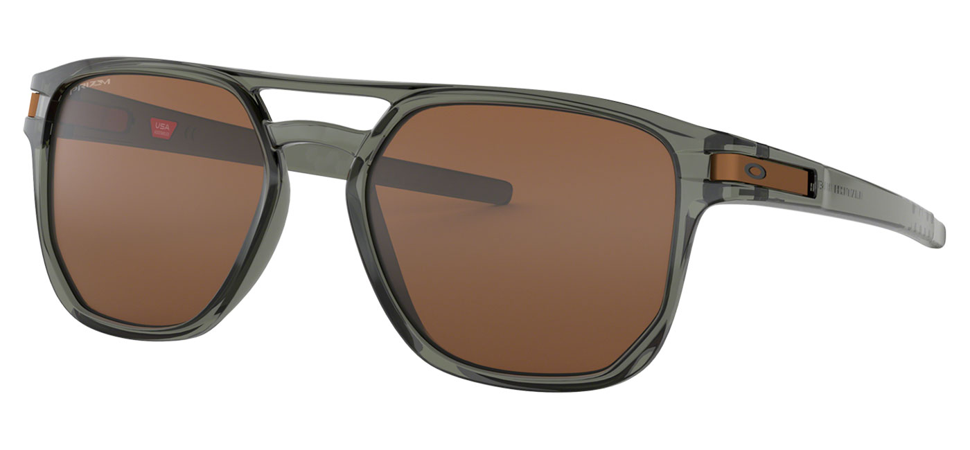 Oakley Latch Beta Sunglasses - Olive Ink / Prizm Tungsten - Tortoise+Black