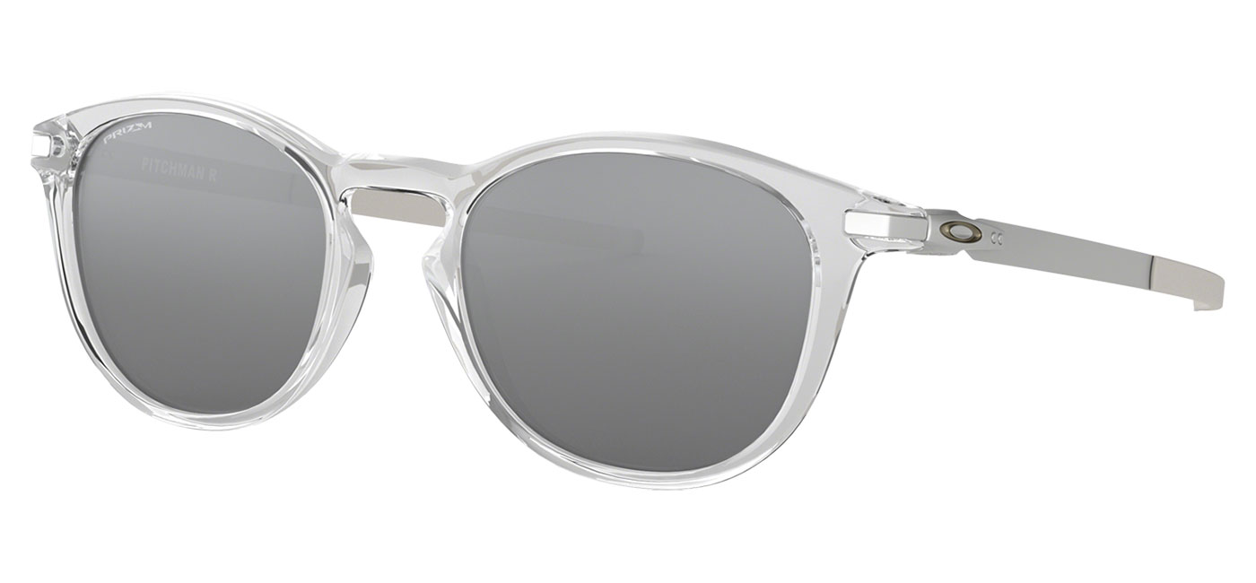Oakley Pitchman R Sunglasses Polished Clear Prizm Black