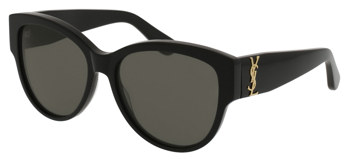 Saint Laurent SL M3 Sunglasses - Black / Grey - Tortoise+Black