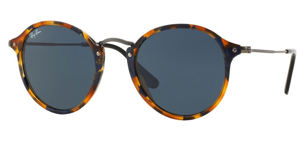 RAY-BAN RB2447 ROUND FLECK SUNGLASSES